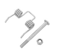 MOBUTOFU Heavy Duty Folding Wagon Handle Return Spring Kit with Mounting Screw and Nut, Metal 5.00x4.00x1.20cm, Enhanced Durability for Garden Cart and Collapsible Utility Wagon,