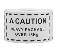 MOBUTOFU Heavy Item Shipping Caution Labels Roll Waterproof Permanent Adhesive White Stickers Suitable for Package Sizes and Shapes