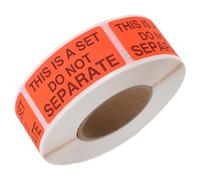MOBUTOFU High Visibility Red Fluorescent Writing Paper Warning Labels This is a Set Do Not Separate Packaging and Transport Stickers 500pcs Roll for Shipping and Handling