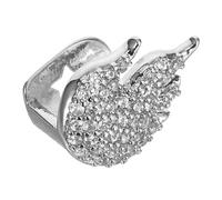 MOBUTOFU Hip Hop Style Single Tooth Cap Flame Gold Teeth Jewelry Costume Gem for Men Women
