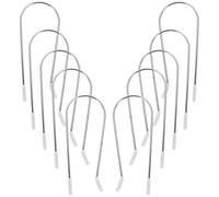 MOBUTOFU Hot Curler Securing Pins Clips for Heated Hair Rollers, Stainless Steel Roller Jaw Clamps 3.81cm, 16pcs Set for Curling and Styling Hair at Home