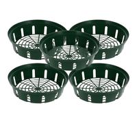 MOBUTOFU Hydroponic Basket Plant Cups 5Pcs Plastic with Ventilated Hollow Structure for Garden Seedlings and Soilless Culture