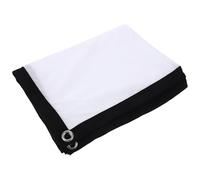 MOBUTOFU Inch Portable Polyester Projector Screen with Easy Installation and Reusable Design for Outdoor Events and Home Theaters, White Folding Projection Screen for Indoor and Outdoor Use