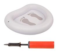 MOBUTOFU Inflatable Foot Bath Basin with Foot Massage Mat for Pool Entry and Water Therapy Settings Easy to Set up Comfortable to Use in Spas and Outdoor Camping Random Color