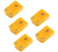 MOBUTOFU K Type Male Female Adapter Thermocouple Wire Connectors 5 Sets with Plastic Material and Simple Installation for Temperature Measurement for Rtd Circuits and Multimeters