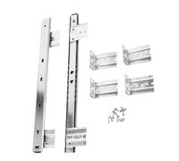 MOBUTOFU Keyboard Drawer Rails Pair Side Mount Ball Bearing Slides for Computer Desk Keyboard Tray Under Desk