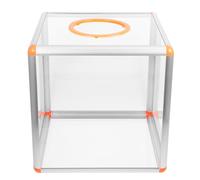 MOBUTOFU Large-capacity Acrylic Raffle Box with Smooth Surface, Multipurpose Square Lottery Ticket Holder for Meetings and Events, Donation and Game Ticket Storage Container