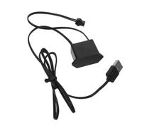 MOBUTOFU LED Strip Driver Module with Efficient Operation and Effortless Installation, Black Plastic and Alloy Neon Rope Light Driver for Office and Automotive Interior Ambient Lighting
