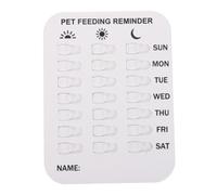 MOBUTOFU Magnetic Dog Feeding Reminder Slider Sign for Multi pet Households Daily Pet Fed Medication Tracker Chart with Fridge Wall Magnet Household Care Record and Weekday Daily