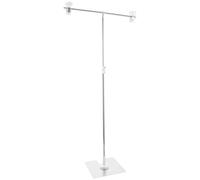 MOBUTOFU Mini Stainless Steel Backdrop Stand T-shaped Photography Background Frame for Tabletop Studio Shooting