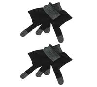 MOBUTOFU Mobile Phone Gaming Gloves 2 Pair Carbon Fibre Thin Two-finger