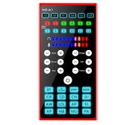 MOBUTOFU Multi-purpose Phone and Computer Sound Card with Voice Changer, Noise Reduction and Reverberation Features, Compact Metal Design for Live Broadcast Streaming