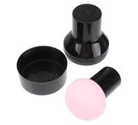 MOBUTOFU Mushroom Makeup Sponges Random Color with Handle 3 Pcs Polyurethane Non-latex Facial Sponge, Does Not Soak up Makeup for Foundation and Blush Suitable for Wet and Dry Use