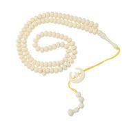 MOBUTOFU Muslim Classic Tasbeeh Islamic Prayer Rosary Bead 99 Beads Sturdy Acrylic Material Smooth Texture Lightweight Style Reflection Accessory Everyday