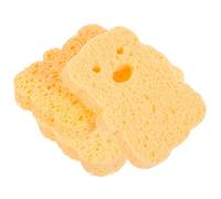 MOBUTOFU Natural Cellulose Bath Sponges Comfortable Wood Pulp Material 3pcs Create Rich Bubbles Assorted Style for Shower and Bathing Suitable and Adult Skin Cleansing