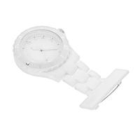 MOBUTOFU Orange Quartz Pocket Watch for Nurses and Doctors with Glow Pointer, Sturdy Synthesis Material, Portable Clip-on Nursing Watch Suitable for Healthcare Professionals Random Style