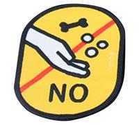 MOBUTOFU Pet Leash Identification Label with Hook and Loop Fastener, Dirt-Resistant Fabric Social Reminder Decal for Pets, Assorted Colour Warning Sign for Leash Use