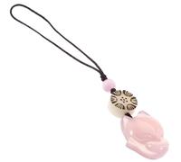 MOBUTOFU Phone Charm Pendant Cell Phone Strap Cute Fox Key Holder for Thanksgiving and Everyday Use, Pink Cartoon Pendant for