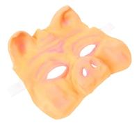 MOBUTOFU Pig Costume Mask Latex Half Head Face for Halloween Parties