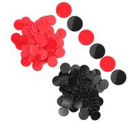 MOBUTOFU Plastic Bingo Chips and Math Manipulatives 200pcs round 19mm Blank Counting Chips Versatile Game Accessory and Streamlining Math Learning Tools for Group Activities