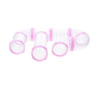 MOBUTOFU Plastic Hamster Cage Tubes and Tunnels Set with Tunnel Mouth Reinforcement and Thickened Material DIY Maze Connector Kit to Expand the Hamster Cage and Enrich Pet's Home