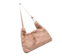 MOBUTOFU Plush Crossbody Bag for Women with Adjustable Shoulder Strap, Cute Messenger Bag for Shopping and Dating, Soft Fashion Handbag for Girlfriend Or Wife