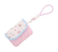 MOBUTOFU Portable Camera Storage Bag Cotton Floral for Travel and City Strolls Shockproof Protection with Antidrop Feature, Elegant Small Portable Camera Organizer Pouch