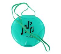 MOBUTOFU Portable DVD Carrying Case with Multifunctional Storage and Protecting Features, Plastic Material, Green Colour, Suitable for Music Festivals and Concerts, for Cds and Other Discs