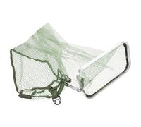 MOBUTOFU Portable Fishing Net Bag with Wear-resist Alloy Rim and Nylon Mesh Lightweight Large Fish Net for Saltwater and Freshwater Fishing Easy-clean Rectangular Mesh Pouch for Outdoor