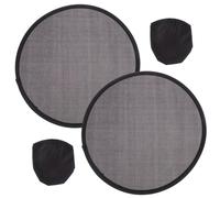 MOBUTOFU Portable Folding Fan 2Pcs Handheld Round Fan for Festive Wedding Decoration and Dance Props