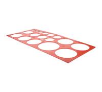 MOBUTOFU Portable Fruit Measuring Ring Tool for Common Fruits and Oranges, Red Plastic Diameter Measuring Circle with Accurate Measurement and Time-saving Design for Easy Fruit Sizing