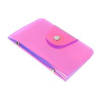 MOBUTOFU Portable Nail Art Stamp Holder with 20 Slots, Compact Stamping Plate Case for Square and Rectangular Plates, Pink as Material, Suitable for Professional Technicians and Nail Art