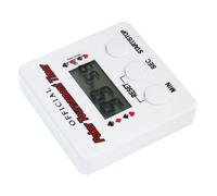 MOBUTOFU Portable Poker Countdown Timer Lightweight with 99 Minutes 59 Seconds Capacity White Plastic Design, Practical and Compact Digital Timer for Party Use for Poker Games and Study