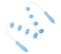 MOBUTOFU Portable Silicone Back Massage Roller Tool for Comfortable Massaging and Restoring Flexibility, for Vacation and Traveling, Massager for Back and Legs