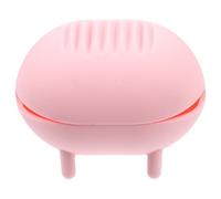 MOBUTOFU Portable Silicone Makeup Sponge Holder Case for Beauty Eggs and Cosmetic Sponges with Lovely Pink Design for Bedroom and Home Use