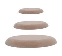 MOBUTOFU Pottery Mold Set and Handcraft for Ceramic Platter Mold Shaping with Smooth Surface Finish and Comfortable Handling 3pcs Wooden Oval for Clay Plate Forming Ergonomic Design