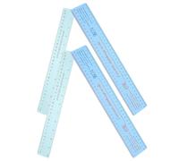 MOBUTOFU Pottery Scale, Ceramic Tool Ruler, Plastic Clay Shrink Ruler, 4Pcs Measuring Tool for Teachers and Students in Ceramic Modeling