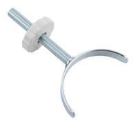 MOBUTOFU Practical U Shaped Guardrail Fixator Stair Cylindrical Accessories for Safety Gates and Pet Playpen Holders Tool Installation Silver