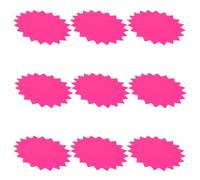 MOBUTOFU Price Tags Fluorescent Pink Paper 100 Sheets Burst Shape Creative Commodity Labels to Attract Customers in Stores Supermarkets
