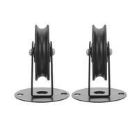 MOBUTOFU Pulley for Secure 2pcs Ceiling, Vintage Iron for Pendant Light Adjustable Metal Wheels Installation and Expanding Possibilities Lighting Decoration and Indoor