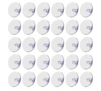MOBUTOFU PVC Suction Cups Easy to Use and Clean 50 Pcs 3cm Sucker Pads Without Hooks Strong Extra Suction Holder for Home, Kitchen, Bathroom and Organization Projects