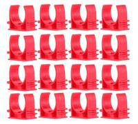 MOBUTOFU PVC Water Pipe Clamps Clips U-Shape Holder with Strong PVC Material and Rust-Resistant Design for Fast Installation in Plumbing and Pipeline Support on Ground or Wall