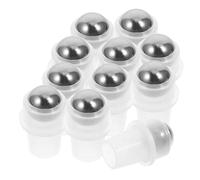 MOBUTOFU Refillable Roll-On Bottles Roller Ball Inserts 20pcs Stainless Steel Leakproof Pp Material Fits 16mm Neck Suitable for Home and Spa
