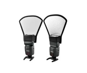 MOBUTOFU Reflector Camera Flash 2pcs Softbox Diffuser with Pu and Reflective Material, Multi-purpose for Reducing Hard Background Shadows Photography for Outdoor