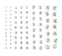 MOBUTOFU Reusable Acrylic Face Rhinestones Stickers Self-adhesive Body Gems for Eyes and Face Suitable for Costume and Crazy Night the Town Makeup Decoration