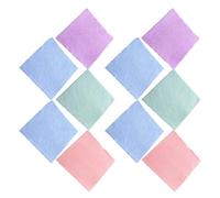 MOBUTOFU Reusable Makeup Remover Cloths Coral Fleece Towels 10pcs Easy to Carry and Gentle on Skin Random Color for Face Cleansing for Travel Use at Home