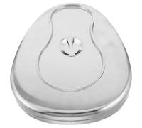 MOBUTOFU Reusable Stainless Steel Bed Pan with Lid, Stable and Effortless Cleaning Nursing Bedpan for Elderly and Bedridden Patients, for Home Care and Travel