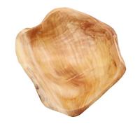 MOBUTOFU Rustic Wood Fruit Bowls for Serving Salad and Easy to Clean, Decorative Wooden Bowls Home for Dining Room or Housewarming with Beautiful Appearance Random Style