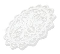 MOBUTOFU Rustic Wood Wall Art White Wooden Floral Wall Decoration with 3d Carved Texture Convenient to Decorate with Simple and Stylish Farmhouse Design