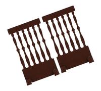 MOBUTOFU Screen Ambiance Japanese Wooden Color Divider Mini 2pcs Coffee Decorative Decor for Style Artistic Desktop Room Home Office